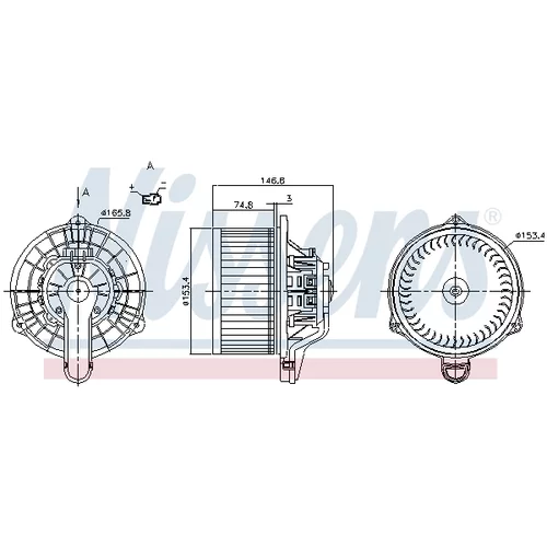 Vnútorný ventilátor NISSENS 87162 - obr. 4