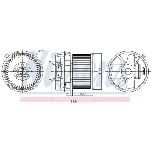 Vnútorný ventilátor NISSENS 87351 - obr. 5