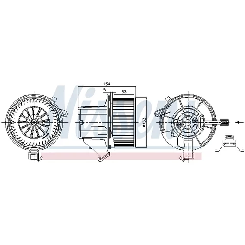 Vnútorný ventilátor NISSENS 87391 - obr. 5