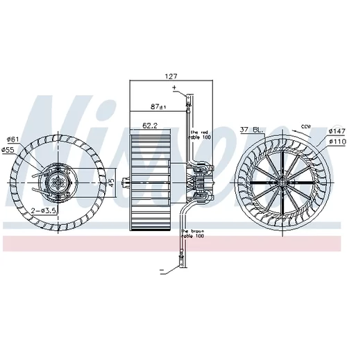 Vnútorný ventilátor NISSENS 87402 - obr. 4