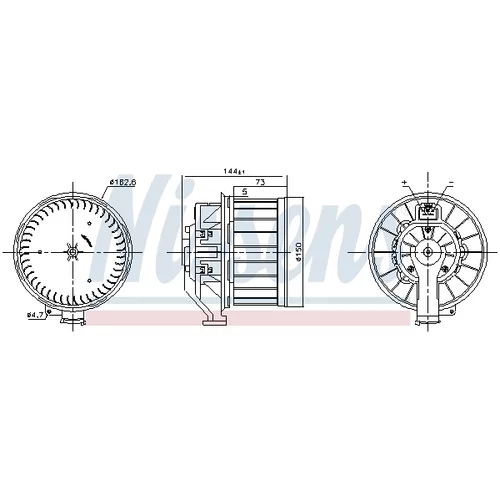 Vnútorný ventilátor NISSENS 87646 - obr. 4