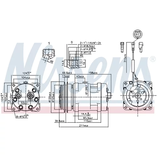 Kompresor klimatizácie NISSENS 89220 - obr. 4