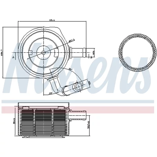 Chladič motorového oleja 90669 /NISSENS/ - obr. 5