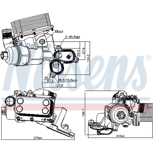 Chladič motorového oleja 90924 /NISSENS/ - obr. 5