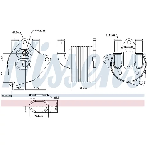 Chladič oleja automatickej prevodovky 91223 /NISSENS/ - obr. 4