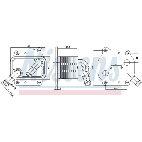Chladič motorového oleja 91231 /NISSENS/ - obr. 6