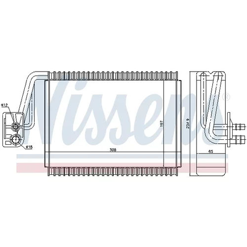 Výparník klimatizácie NISSENS 92174 - obr. 4