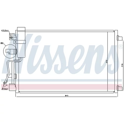 Kondenzátor klimatizácie NISSENS 940041 - obr. 6
