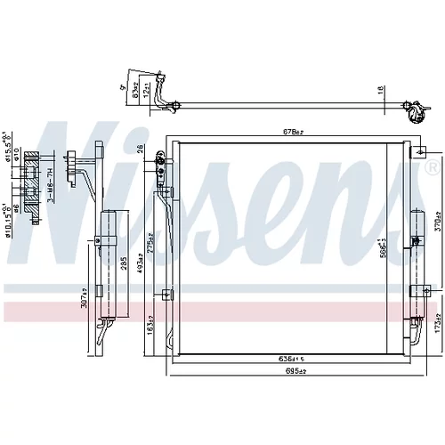 Kondenzátor klimatizácie NISSENS 940407 - obr. 10