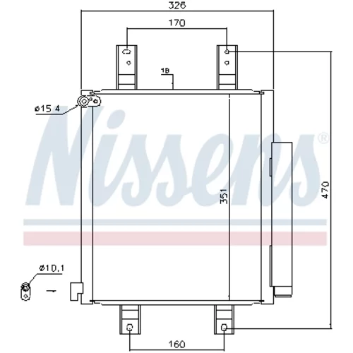 Kondenzátor klimatizácie NISSENS 940554 - obr. 4