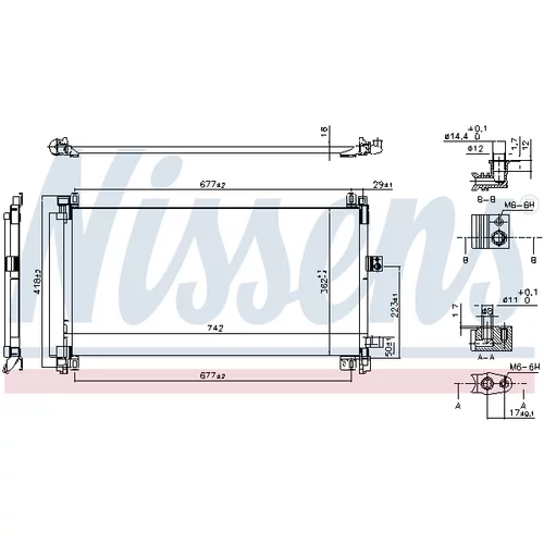 Kondenzátor klimatizácie NISSENS 940656 - obr. 6