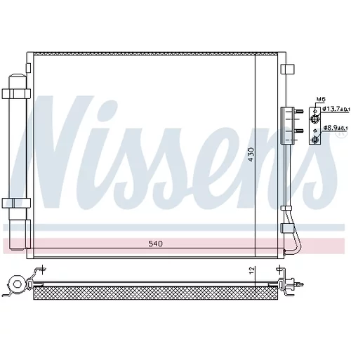 Kondenzátor klimatizácie NISSENS 940726 - obr. 5