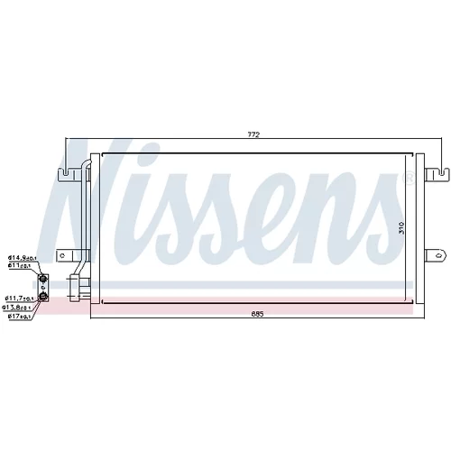 Kondenzátor klimatizácie NISSENS 94524 - obr. 6