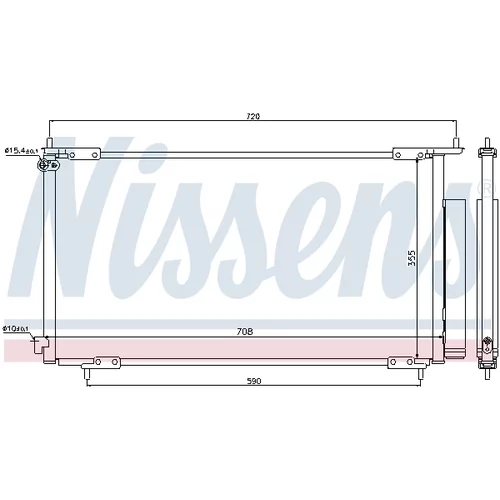 Kondenzátor klimatizácie NISSENS 94772 - obr. 7