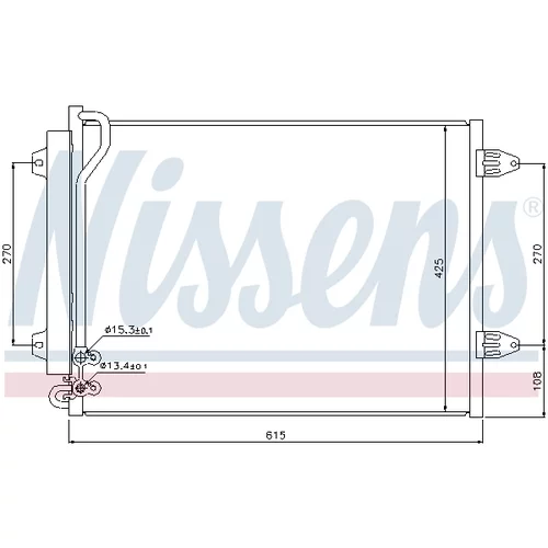 Kondenzátor klimatizácie NISSENS 94831 - obr. 7