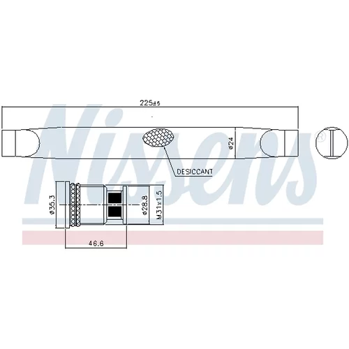 vysúšač klimatizácie NISSENS 95786