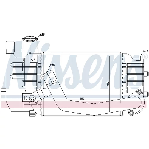 Chladič plniaceho vzduchu 96565 /NISSENS/ - obr. 4