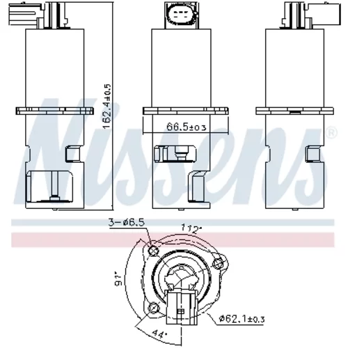 EGR ventil 98163 /NISSENS/ - obr. 6