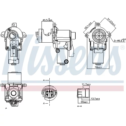 EGR ventil NISSENS 98217