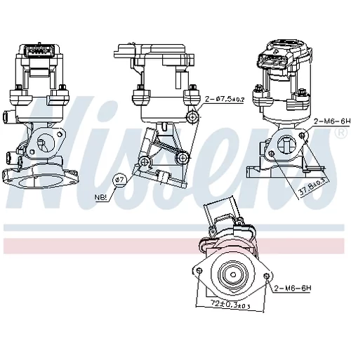 EGR ventil NISSENS 98351 - obr. 7
