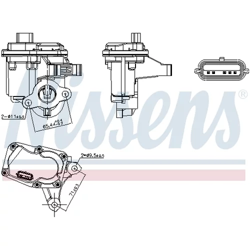 EGR ventil NISSENS 98446