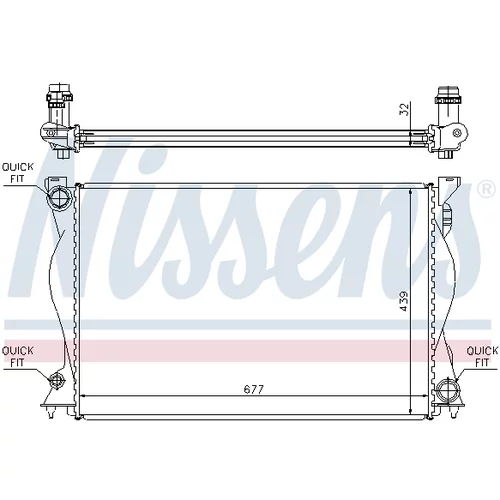 Chladič motora 60234A /NISSENS/ - obr. 6