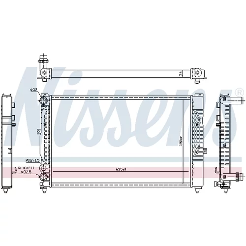 Chladič motora 60491 /NISSENS/ - obr. 5