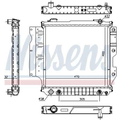 Chladič motora NISSENS 60993 - obr. 5