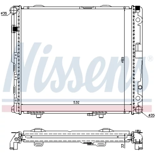 Chladič motora NISSENS 62693A - obr. 4