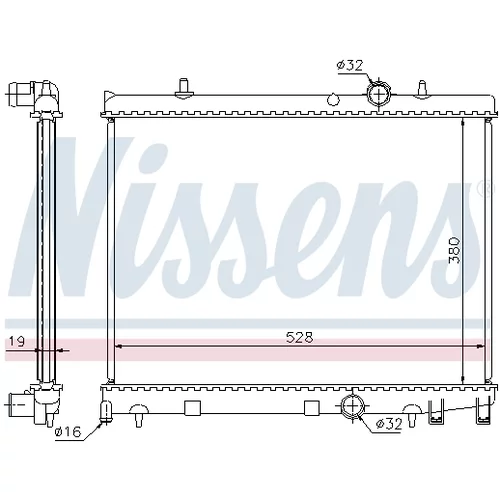 Chladič motora NISSENS 63504 - obr. 4