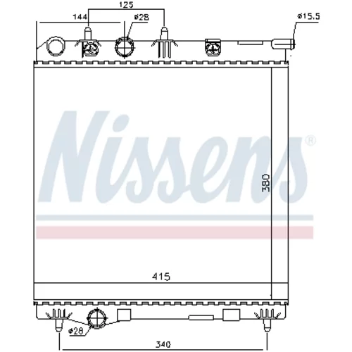 Chladič motora 636002 /NISSENS/ - obr. 4