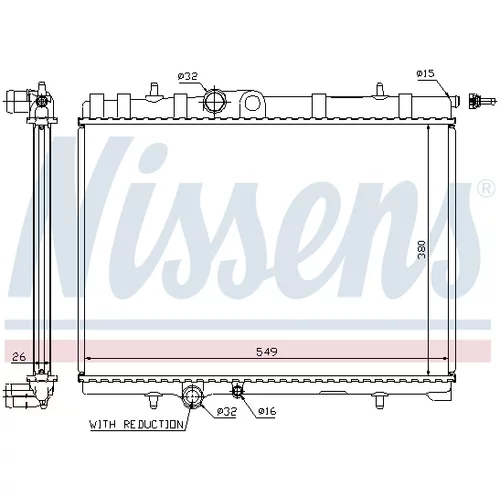 Chladič motora NISSENS 63744A - obr. 6