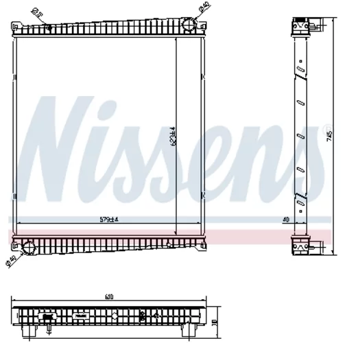 Chladič motora NISSENS 6378750 - obr. 4