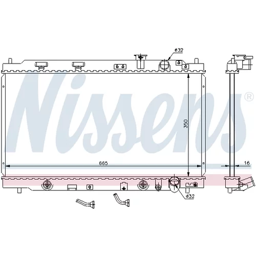 Chladič motora NISSENS 640941 - obr. 5