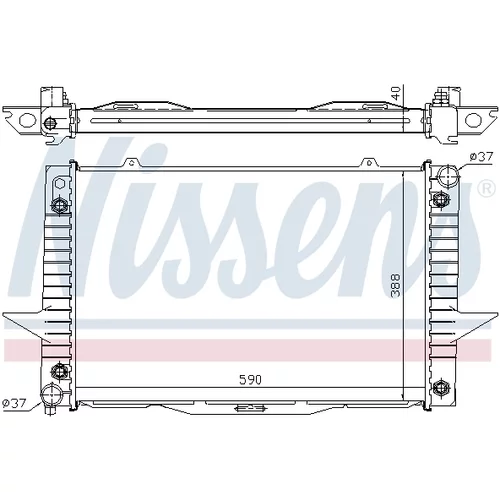 Chladič motora NISSENS 65539A - obr. 5