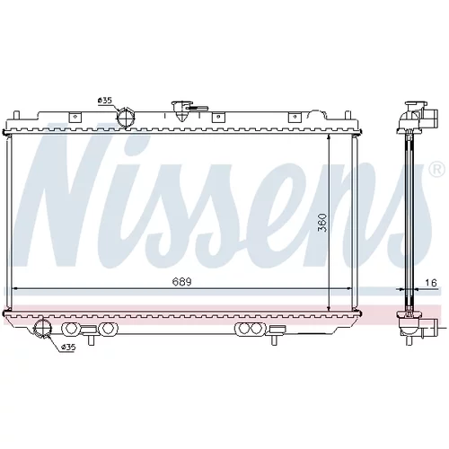 Chladič motora NISSENS 67346A - obr. 5