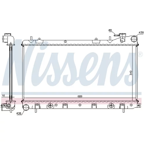 Chladič motora NISSENS 67705A - obr. 6