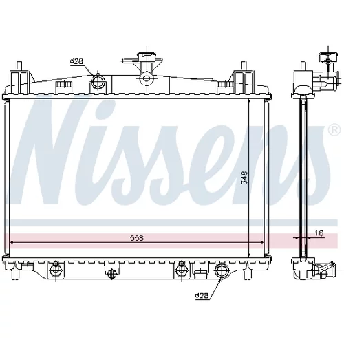 Chladič motora NISSENS 68505 - obr. 5