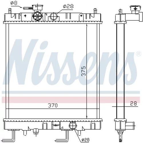 Chladič motora NISSENS 687141 - obr. 4