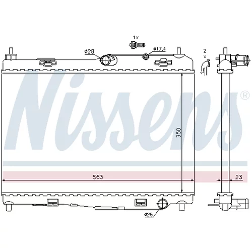 Chladič motora NISSENS 69235 - obr. 5