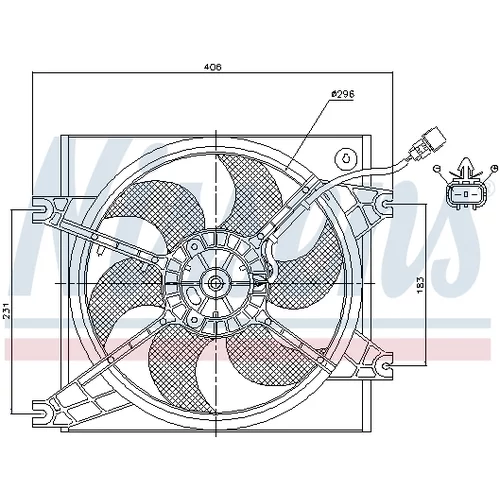 Ventilátor chladenia motora NISSENS 85085 - obr. 5