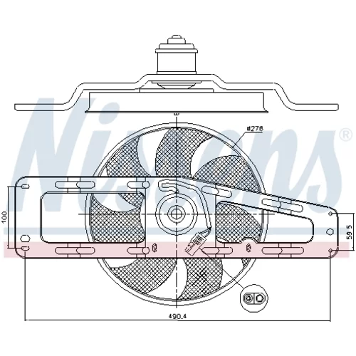 Ventilátor chladenia motora NISSENS 85498 - obr. 5