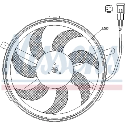 Ventilátor chladenia motora NISSENS 85631 - obr. 5