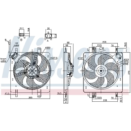 Ventilátor chladenia motora NISSENS 85835 - obr. 5