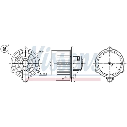 Vnútorný ventilátor NISSENS 87389 - obr. 4