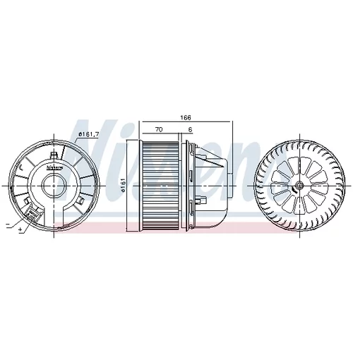 Vnútorný ventilátor NISSENS 87488 - obr. 5