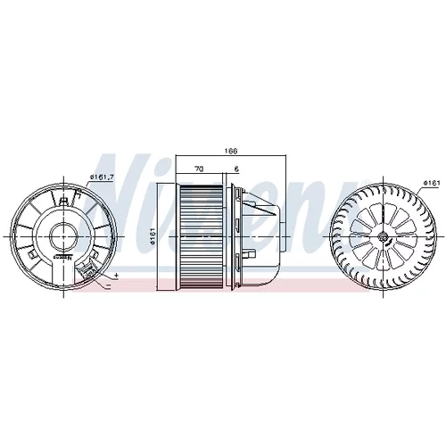 Vnútorný ventilátor NISSENS 87491 - obr. 5