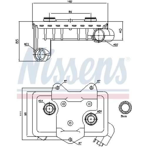 Chladič motorového oleja NISSENS 90597 - obr. 6