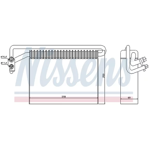 Výparník klimatizácie NISSENS 92177 - obr. 7
