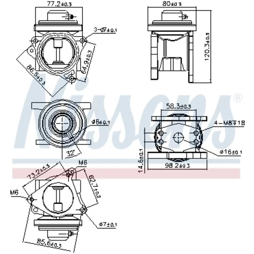 EGR ventil NISSENS 98173 - obr. 6